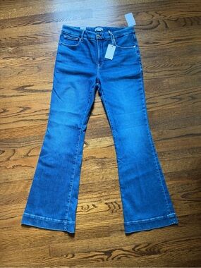 Good American Medium Blue Flare Jeans